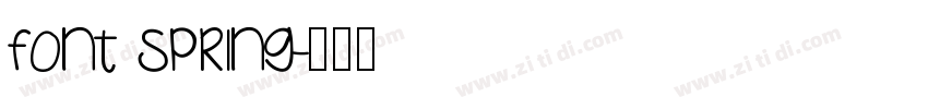 Font spring字体转换